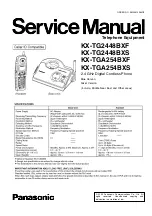 Preview for 1 page of Panasonic KX-TG2448BXF Service Manual