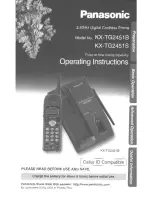 Предварительный просмотр 1 страницы Panasonic KX-TG2451 Operating Instructions Manual