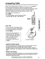 Предварительный просмотр 21 страницы Panasonic KX-TG2451 Operating Instructions Manual