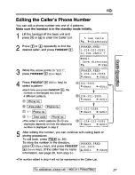 Предварительный просмотр 27 страницы Panasonic KX-TG2451 Operating Instructions Manual