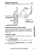 Предварительный просмотр 43 страницы Panasonic KX-TG2451 Operating Instructions Manual