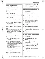 Preview for 27 page of Panasonic KX-TG2480 Operating Instructions Manual