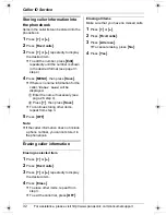 Preview for 32 page of Panasonic KX-TG2480 Operating Instructions Manual