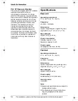 Preview for 54 page of Panasonic KX-TG2480 Operating Instructions Manual