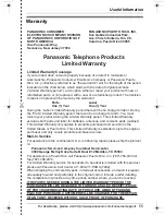 Preview for 55 page of Panasonic KX-TG2480 Operating Instructions Manual