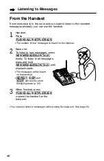 Предварительный просмотр 56 страницы Panasonic KX-TG2481B Operating Instructions Manual