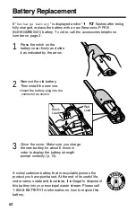 Предварительный просмотр 68 страницы Panasonic KX-TG2481B Operating Instructions Manual