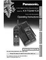 Panasonic KX-TG2481CB Operating Instructions Manual предпросмотр