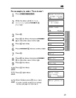 Preview for 45 page of Panasonic KX-TG2481CB Operating Instructions Manual