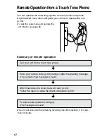 Preview for 62 page of Panasonic KX-TG2481CB Operating Instructions Manual