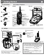 Preview for 2 page of Panasonic KX-TG2503CF Operating Instructions Manual