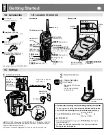 Предварительный просмотр 2 страницы Panasonic KX-TG2503S Operating Instructions Manual