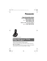 Preview for 1 page of Panasonic KX-TG2511CX Operating Instructions Manual