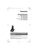 Preview for 1 page of Panasonic KX-TG2511HG Operating Instructions Manual