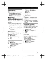 Предварительный просмотр 17 страницы Panasonic KX-TG254CSK Operating Instructions Manual