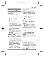 Предварительный просмотр 19 страницы Panasonic KX-TG254CSK Operating Instructions Manual