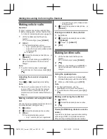 Предварительный просмотр 22 страницы Panasonic KX-TG254CSK Operating Instructions Manual