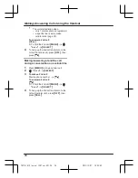 Предварительный просмотр 26 страницы Panasonic KX-TG254CSK Operating Instructions Manual