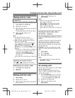 Предварительный просмотр 27 страницы Panasonic KX-TG254CSK Operating Instructions Manual