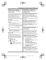 Предварительный просмотр 29 страницы Panasonic KX-TG254CSK Operating Instructions Manual