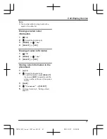 Предварительный просмотр 47 страницы Panasonic KX-TG254CSK Operating Instructions Manual