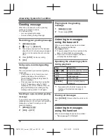 Предварительный просмотр 52 страницы Panasonic KX-TG254CSK Operating Instructions Manual