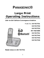 Panasonic KX-TG254SK Operating Instructions Manual preview