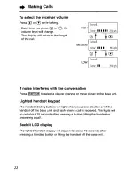 Предварительный просмотр 22 страницы Panasonic KX-TG2550 User Manual