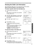 Предварительный просмотр 31 страницы Panasonic KX-TG2550 User Manual