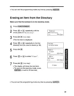 Предварительный просмотр 39 страницы Panasonic KX-TG2550 User Manual