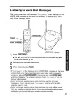 Предварительный просмотр 43 страницы Panasonic KX-TG2550 User Manual