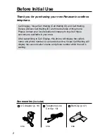 Preview for 2 page of Panasonic KX-TG2550CS Operating Instructions Manual