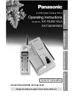 Preview for 1 page of Panasonic KX-TG2551ALS, KX-TG2551NZS Operating Instructions Manual