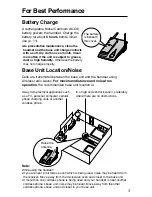 Preview for 3 page of Panasonic KX-TG2551ALS, KX-TG2551NZS Operating Instructions Manual