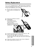 Preview for 47 page of Panasonic KX-TG2551ALS, KX-TG2551NZS Operating Instructions Manual