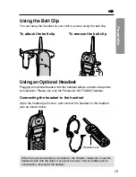 Preview for 13 page of Panasonic KX-TG2551CS Operating Instructions Manual