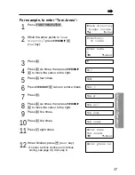 Preview for 37 page of Panasonic KX-TG2551CS Operating Instructions Manual