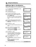 Preview for 40 page of Panasonic KX-TG2551CS Operating Instructions Manual