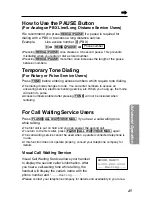 Preview for 45 page of Panasonic KX-TG2551CS Operating Instructions Manual