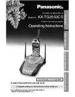 Предварительный просмотр 1 страницы Panasonic KX-TG2553CS Operating Instructions Manual