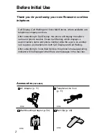 Предварительный просмотр 2 страницы Panasonic KX-TG2553CS Operating Instructions Manual