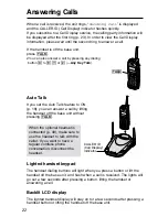 Предварительный просмотр 22 страницы Panasonic KX-TG2553CS Operating Instructions Manual