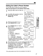 Предварительный просмотр 27 страницы Panasonic KX-TG2553F Operating Instructions Manual