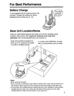 Предварительный просмотр 3 страницы Panasonic KX-TG2562W User Manual