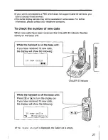 Предварительный просмотр 27 страницы Panasonic KX-TG2562W User Manual