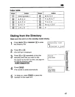 Предварительный просмотр 43 страницы Panasonic KX-TG2562W User Manual