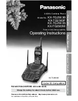 Preview for 1 page of Panasonic KX-TG2563 Operating Instructions Manual