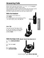 Preview for 25 page of Panasonic KX-TG2563 Operating Instructions Manual