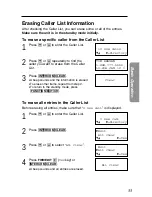 Preview for 33 page of Panasonic KX-TG2563 Operating Instructions Manual