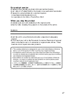 Preview for 67 page of Panasonic KX-TG2563 Operating Instructions Manual